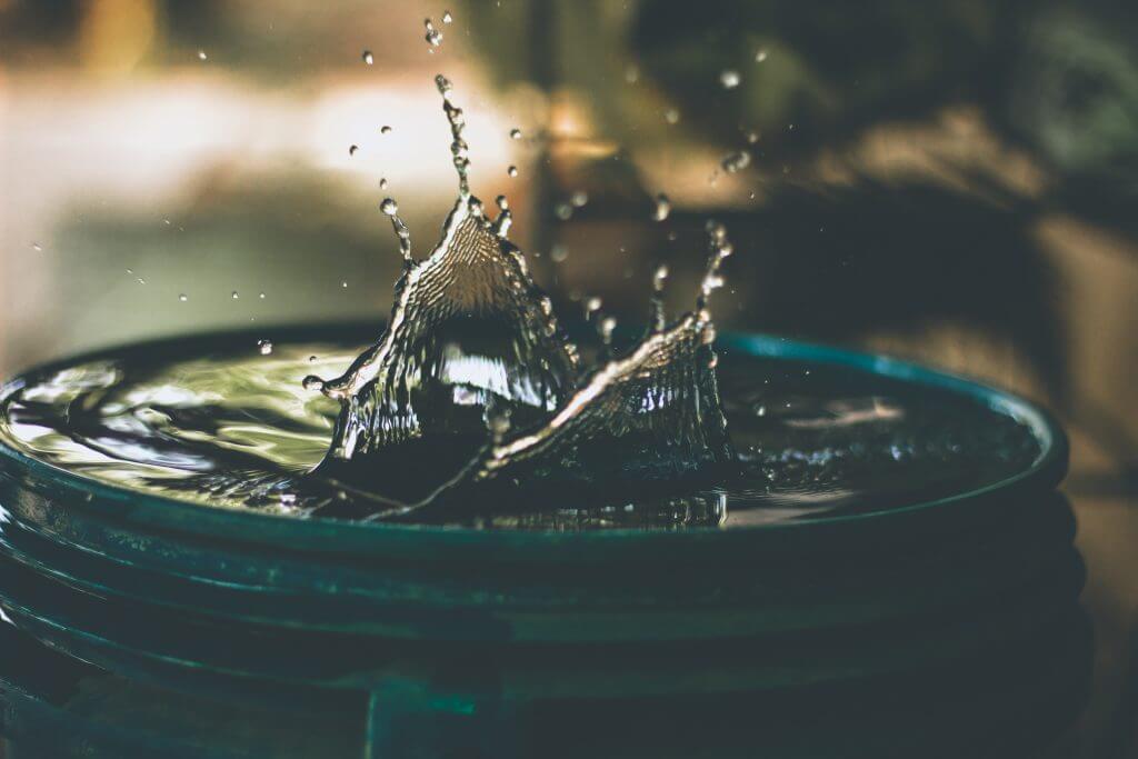 Drop of water in long term storage